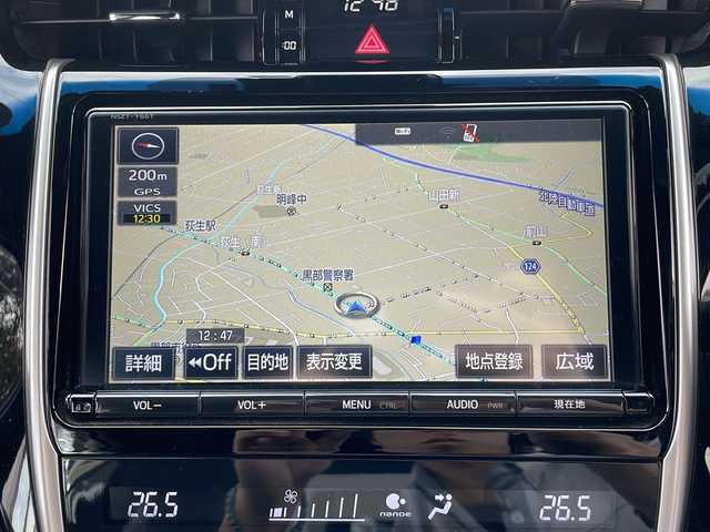 トヨタ ハリアー ハイブリッド プレミアム 富山県 2017(平29)年 12.5万km ホワイトパールクリスタルシャイン 禁煙車/４ＷＤ/ハーフレザー/ディーラーオプション９インチナビ/型式：NS2T-Y66T/【フルセグＴＶ/Bluetooth/CD/DVD/SD】/ビルトインＥＴＣ/運転席側パワーシート/クルーズコントロール追従機能有/バックカメラ/プッシュスタート/フォグランプ/純正フロアマット/純正アルミホイール/LEDヘッドライト