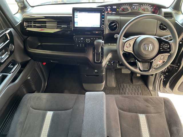 ホンダ Ｎ ＢＯＸ カスタム L 埼玉県 2021(令3)年 5.3万km ミッドナイトブルービームM ホンダセンシング/純正8インチナビ/　　CD/DVD/BT/USB/フルセグ/バックカメラ/左パワースライドドア/レーダークルーズコントロール/レーンキープアシスト/シートヒーター/パーキングセンサー/純正14インチアルミホイール/LEDヘッドライト/ETC/スマートキー/禁煙車