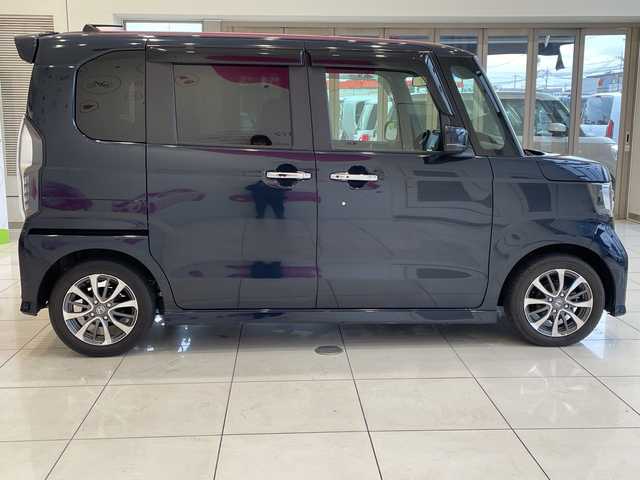 ホンダ Ｎ ＢＯＸ カスタム L 埼玉県 2021(令3)年 5.3万km ミッドナイトブルービームM ホンダセンシング/純正8インチナビ/　　CD/DVD/BT/USB/フルセグ/バックカメラ/左パワースライドドア/レーダークルーズコントロール/レーンキープアシスト/シートヒーター/パーキングセンサー/純正14インチアルミホイール/LEDヘッドライト/ETC/スマートキー/禁煙車