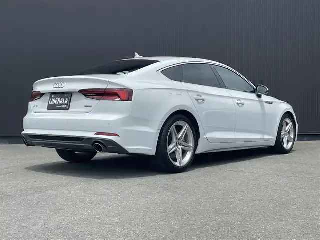 アウディ Ａ５ SB 45TFSIクワトロ スポーツ 静岡県 2019(令1)年 4.4万km グレイシアホワイトメタリック １オーナー　/マトリクスＬＥＤ　/ヴァーチャルコクピット　/ナビ　ＴＶ　Ａｐｐｌｅｃａｒｐｌａｙ　ＢＴ　ＵＳＢ　/３６０°カメラ　/ドラレコ前後　/ハーフレザー　/シートヒーター　/パワーバックドア　/スペアキー　/ＥＴＣ２．０