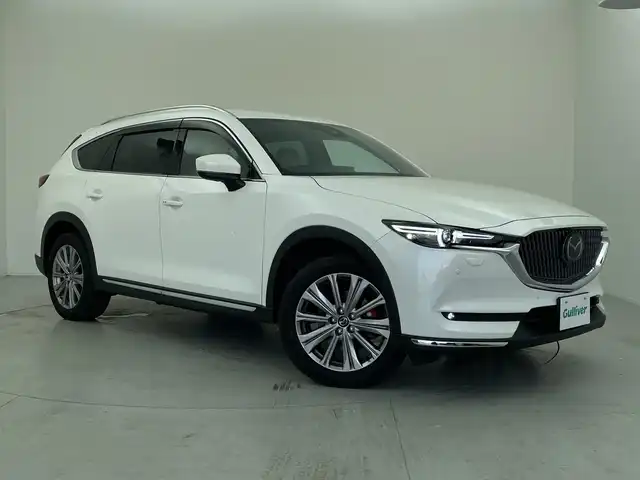 マツダ ＣＸ－８ XD エクスクルーシブモード 愛知県 2022(令4)年 2.2万km スノーフレイクホワイトパールマイカ マツダコネクトナビ/・Bluetooth/・CD/DVD/・フルセグテレビ/・USB接続/３６０°ビューモニター/アルパインフリップダウンモニター/ブラインドスポットモニター/衝突軽減ブレーキ/レーンキープアシスト/アダプティブハイビーム/アダプティブクルーズコントロール/ダウンヒルアシストコントロール/シートヒーター/ベンチレーション/メモリーシート/ＥＴＣ
