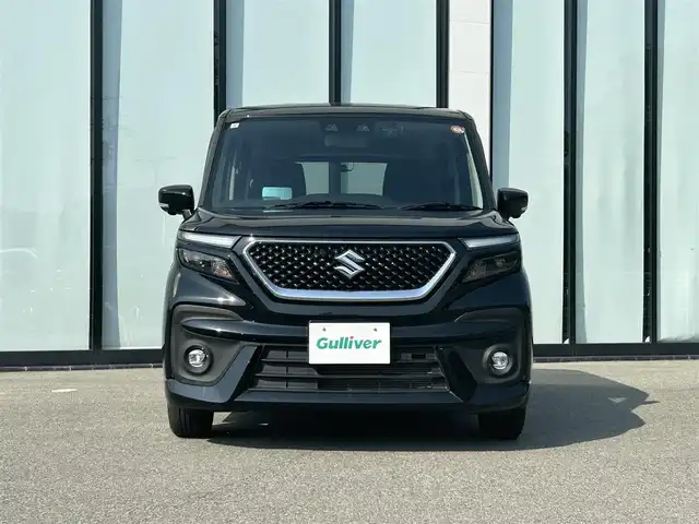 スズキ ソリオ バンディット HV MV 大阪府 2021(令3)年 1.5万km スーパーブラックパール 純正８インチナビ/   フルセグTV/CD/DVD/Bluetooth/USB/全方位モニター/衝突軽減ブレーキ/横滑り防止装置/コーナーセンサー/へッドアップディスプレイ/片側パワースライドドア/レーダークルーズコントロール/レーンキープアシスト/アイドリングストップ/前後ドライブレコーダー/純正15インチアルミホイール/純正フロアマット/プッシュスタート/スマートキー/ＥＴＣ/ＬＥＤ/禁煙車