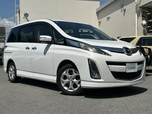 マツダ ビアンテ 20S 和歌山県 2008(平20)年 11.5万km クリスタルホワイトパールマイカ clarion製ナビ(ワンセグTV/CD/DVD/USB/SD/VTR/Bluetooth)/両側パワースライドドア/ETC/ワンオーナー/バックカメラ/純正アルミホイール/純正フロアマット/純正ドアバイザー/取扱説明書/保証書