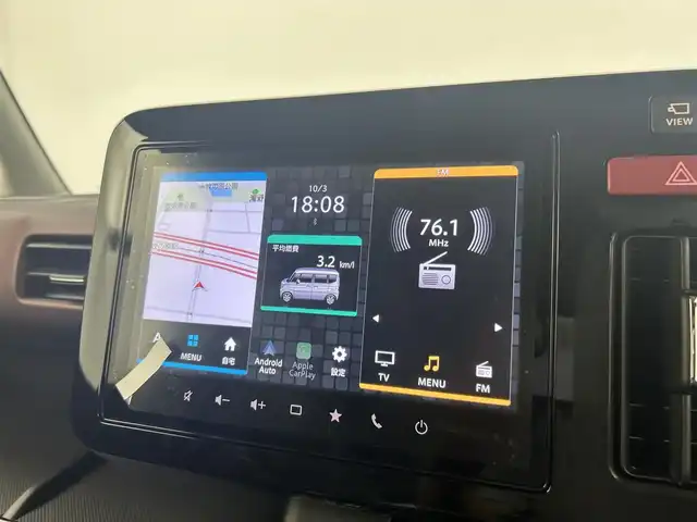 スズキ スペーシア カスタム HYBRID XS 千葉県 2025(令7)年 0.1千km ピュアホワイトパール/ブラック2トーン 届出済未使用車/スズキセーフティサポート/・デュアルセンサーブレーキサポート/・車線逸脱抑制機能/・ふらつき警報/・標識認識/・発進お知らせ/純正9インチメモリナビ/・Bluetooth/・フルセグTV/・Android Auto/・Apple CarPlay/全方位モニター/アダプティブクルーズコントロール/両側パワースライドドア/LEDオートライト/前席シートヒーター/ステアリングヒーター/スリムサーキュレーター/純正15インチアルミホイール/革巻きステアリング/ステアリングスイッチ/パーキングスイッチ/ブレーキホールド/プッシュスタート/スマートキー