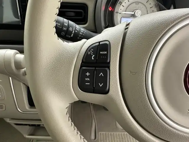 スズキ ラパン ＬＣ L 兵庫県 2024(令6)年 0.2万km トラッドカーキメタリック デュアルカメラブレーキ/純正ナビ＆フルセグTV/（CD＆DVD＆BT）/シートヒーター/コーナーセンサー/ハーフレザーシート/ステアリングスイッチ/オートライト/LEDライト/Aストップ/純正フロアマット/スマートキー/プッシュスタート/Wエアバック