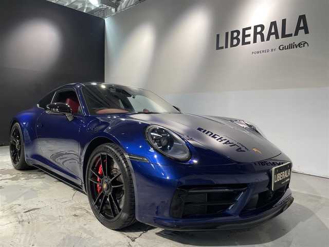 ポルシェ ポルシェ ９１１ カレラ4 GTS 道央・札幌 2023(令5)年 0.9万km 紺Ｍ フロントアクスルリフティングシステム/ボルドーレッドレザーインテリア/スポーツクロノパッケージ/スポーツエキゾースト/レーンチェンジアシスト/トラフィックジャム付ＡＣＣ/ターボＳホイール２０／２１インチ/ゲンチアンブルーメタリック/スペアキーレス/新車時保証書/取扱説明書