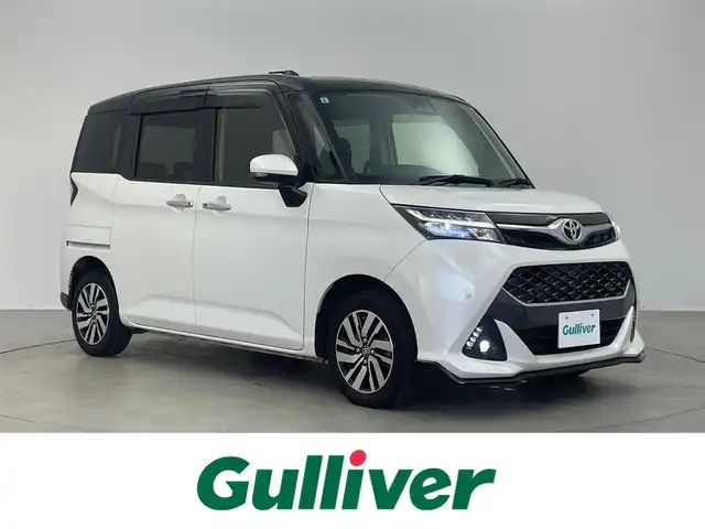 トヨタ タンク カスタムG 埼玉県 2019(令1)年 5.6万km ブラックマイカメタリック/パールホワイト2トーン スマートアシスト３　純正ナビ　バックカメラ　ビルトインＥＴＣ　ドライブレコーダー　クルーズコントロール　ステアリングスイッチ　純正アルミホイール　スマートキー　オートハイビーム　ＬＥＤライト　地デジ