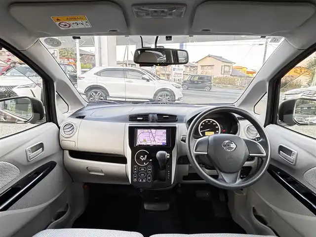 日産 デイズ X 熊本県 2013(平25)年 7.1万km レディッシュマルーンPM 社外7インチナビ（AVN-G02）/【フルセグTV/CD/DVD】/全方囲カメラ/バックカメラ/アイドリングストップ/前後ドライブレコーダー/ETC/オートライト/ウィンカーミラー/プッシュスタート/純正フロアマット/純正ドアバイザー/盗難防止装置/保証書/取扱説明書