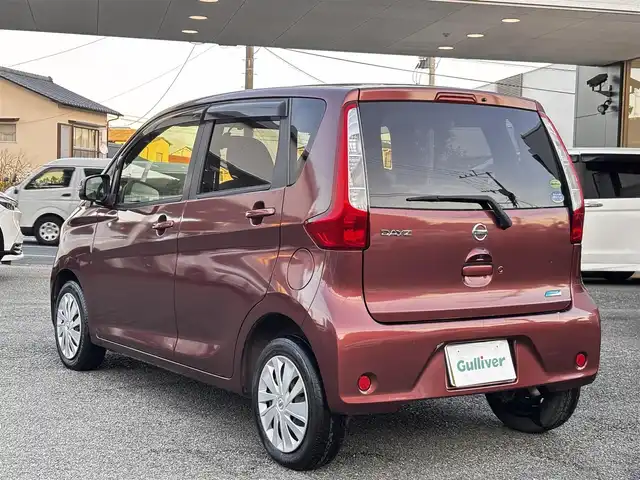 日産 デイズ X 熊本県 2013(平25)年 7.1万km レディッシュマルーンPM 社外7インチナビ（AVN-G02）/【フルセグTV/CD/DVD】/全方囲カメラ/バックカメラ/アイドリングストップ/前後ドライブレコーダー/ETC/オートライト/ウィンカーミラー/プッシュスタート/純正フロアマット/純正ドアバイザー/盗難防止装置/保証書/取扱説明書