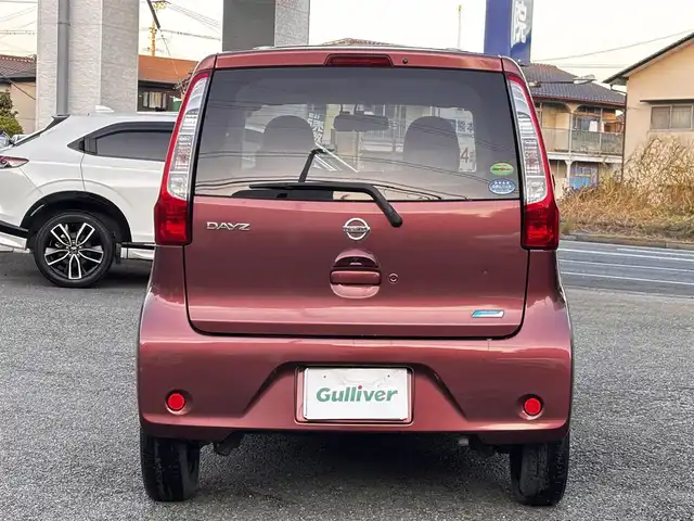 日産 デイズ X 熊本県 2013(平25)年 7.1万km レディッシュマルーンPM 社外7インチナビ（AVN-G02）/【フルセグTV/CD/DVD】/全方囲カメラ/バックカメラ/アイドリングストップ/前後ドライブレコーダー/ETC/オートライト/ウィンカーミラー/プッシュスタート/純正フロアマット/純正ドアバイザー/盗難防止装置/保証書/取扱説明書