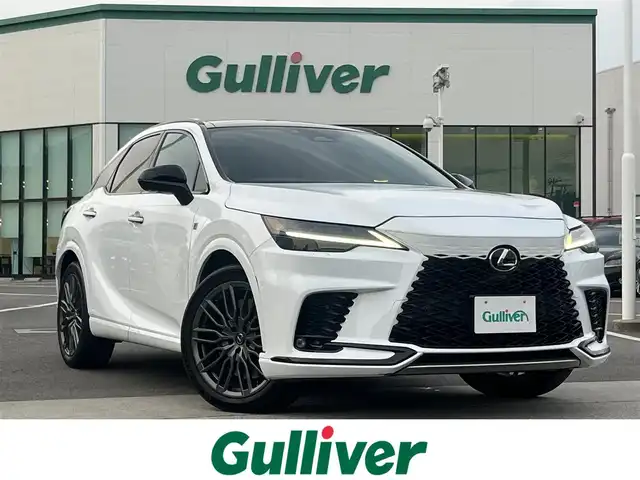 レクサス ＲＸ 500h Fスポーツパフォーマンス 愛媛県 2023(令5)年 4.6万km ホワイトノーヴァガラスフレーク 登録時走行距離:45271km/純正ナビ/BT/TV/Apple Car Play/Android Auto/全方位カメラ/前後ドラレコ/デジタルインナーミラー/トヨタセーフティセンス/追従クルコン/HVD/前席パワーシート/前席シートエアコン/置くだけ充電/オートライト/オートハイビーム/M/Tモード付/パドルシフト/スマートキー/電動パワーゲート/電動稼働リアシート