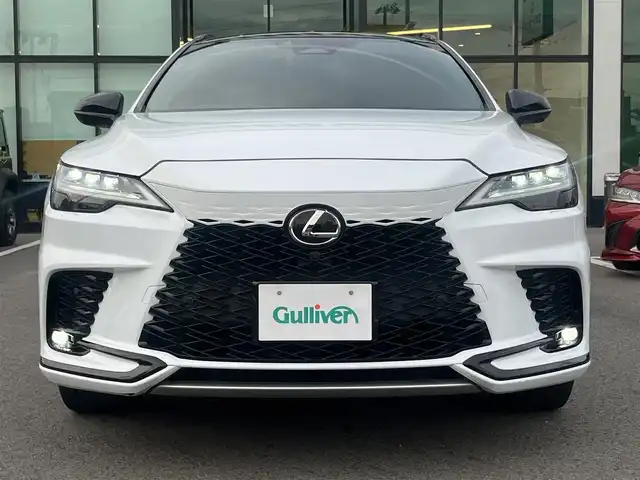 レクサス ＲＸ 500h Fスポーツパフォーマンス 愛媛県 2023(令5)年 4.6万km ホワイトノーヴァガラスフレーク 登録時走行距離:45271km/純正ナビ/BT/TV/Apple Car Play/Android Auto/全方位カメラ/前後ドラレコ/デジタルインナーミラー/トヨタセーフティセンス/追従クルコン/HVD/前席パワーシート/前席シートエアコン/置くだけ充電/オートライト/オートハイビーム/M/Tモード付/パドルシフト/スマートキー/電動パワーゲート/電動稼働リアシート