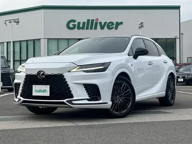 レクサス ＲＸ 500h Fスポーツパフォーマンス 愛媛県 2023(令5)年 4.6万km ホワイトノーヴァガラスフレーク 登録時走行距離:45271km/純正ナビ/BT/TV/Apple Car Play/Android Auto/全方位カメラ/前後ドラレコ/デジタルインナーミラー/トヨタセーフティセンス/追従クルコン/HVD/前席パワーシート/前席シートエアコン/置くだけ充電/オートライト/オートハイビーム/M/Tモード付/パドルシフト/スマートキー/電動パワーゲート/電動稼働リアシート