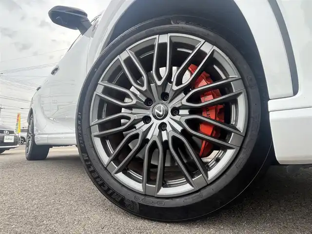 レクサス ＲＸ 500h Fスポーツパフォーマンス 愛媛県 2023(令5)年 4.6万km ホワイトノーヴァガラスフレーク 登録時走行距離:45271km/純正ナビ/BT/TV/Apple Car Play/Android Auto/全方位カメラ/前後ドラレコ/デジタルインナーミラー/トヨタセーフティセンス/追従クルコン/HVD/前席パワーシート/前席シートエアコン/置くだけ充電/オートライト/オートハイビーム/M/Tモード付/パドルシフト/スマートキー/電動パワーゲート/電動稼働リアシート