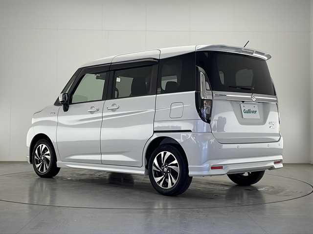 スズキ ソリオ バンディット HV MV 宮崎県 2022(令4)年 2.9万km ピュアホワイトP 禁煙車/衝突被害軽減ブレーキ/純正8型ナビTV/（CN-RZ875/CD/DVD/Bluetooth/フルセグTV)/純正ビルトインETC/純正LEDオートライト/純正LEDフォグ/純正15インチアルミ/純正エアロ/純正ルーフエンドスポイラー/純正フロアマット/両側電動スライドドア/全方位モニター/アダプティブクルーズコントロール/レーンディパーチャーアラート/クリアランスソナー/前席シートヒーター/オートエアコン/ヘッドアップディスプレイ/スマートキー/プッシュエンジンスタート/スペアキー/新車時保証書/取扱い説明書
