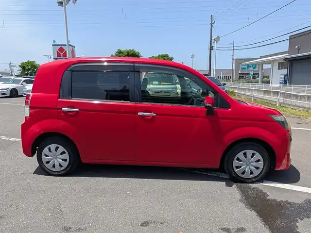 トヨタ スペイド X 福井県 2013(平25)年 7.3万km スーパーレッドⅤ ワンオーナー車/バックカメラ/片側パワースライドドア/横滑り防止装置/純正7インチSDナビ（CD/DVD/BT）/フルセグテレビ/ETC/アイドリングストップ/ダブルエアバッグ/純正フロアマット/純正ホイルキャップ/スマートキー