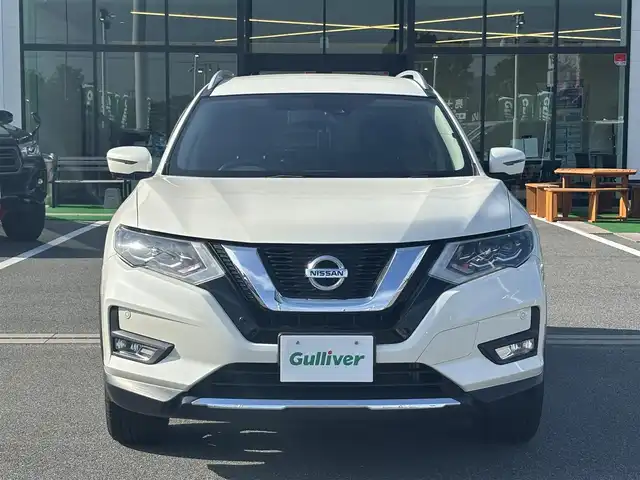 日産 エクストレイル 20X 奈良県 2018(平30)年 5.2万km ブリリアントホワイトパール デジタルインナーミラー　/純正フリップダウンモニター　/純正ナビ　[MM318D-W]/全方位カメラ　/フルセグＴＶ　/電動リアゲート　/衝突被害軽減システム　/コーナーセンサー　/純正１８インチＡＷ