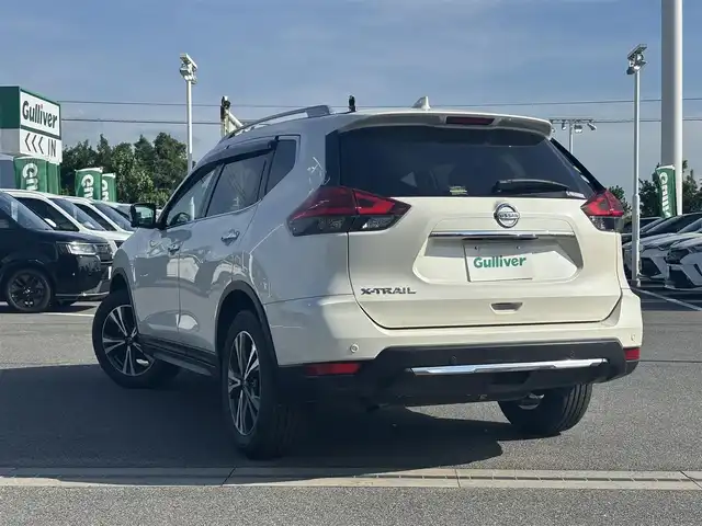 日産 エクストレイル 20X 奈良県 2018(平30)年 5.2万km ブリリアントホワイトパール デジタルインナーミラー　/純正フリップダウンモニター　/純正ナビ　[MM318D-W]/全方位カメラ　/フルセグＴＶ　/電動リアゲート　/衝突被害軽減システム　/コーナーセンサー　/純正１８インチＡＷ