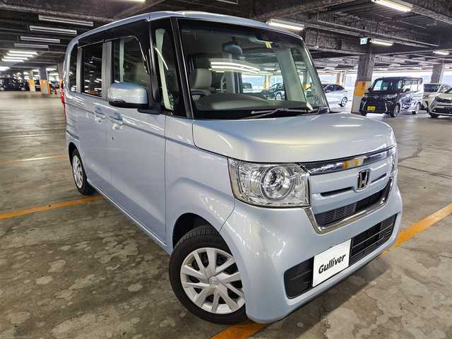 ホンダ Ｎ ＢＯＸ G EX ホンダセンシング 福岡県 2020(令2)年 2.8万km モーニングミストブルーM 〇ワンオーナー/〇純正8インチナビ/〇フルセグTV/〇バックカメラ/〇パワースライドドア（両側）/〇ビルトインETC/〇ドライブレコーダー/〇ホンダセンシング/・衝突軽減ブレーキ/・誤発進抑制機能/・アダプティブクルーズコントロール/・オートハイビーム/〇LEDヘッドランプ/〇オートライト/〇純正14インチフルホイールキャップ/〇オートエアコン/〇ステアリングスイッチ/〇シートヒーター（前席）/〇スマートキーシステム/プッシュエンジンスタート/〇禁煙車