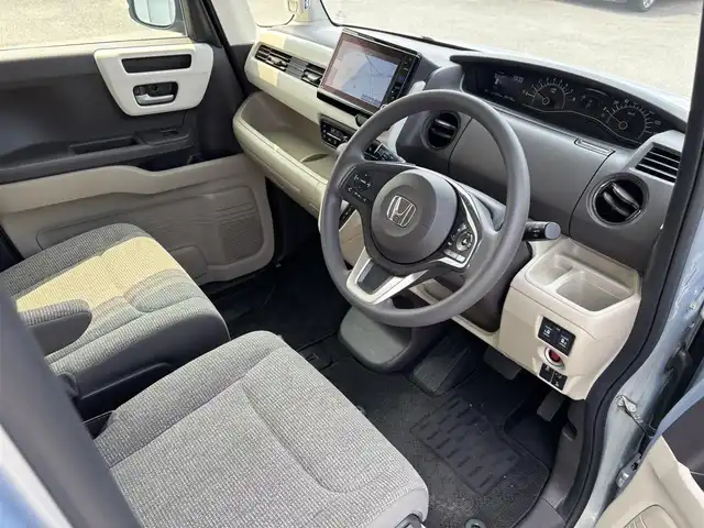 ホンダ Ｎ ＢＯＸ G EX ホンダセンシング 福岡県 2020(令2)年 2.8万km モーニングミストブルーM 〇ワンオーナー/〇純正8インチナビ/〇フルセグTV/〇BT/〇バックカメラ/〇パワースライドドア（両側）/〇ビルトインETC/〇ドライブレコーダー/〇ホンダセンシング/・衝突軽減ブレーキ/・誤発進抑制機能/・アダプティブクルーズコントロール/・オートハイビーム/〇LEDヘッドランプ/〇オートライト/〇純正14インチフルホイールキャップ/〇オートエアコン/〇ステアリングスイッチ/〇シートヒーター（前席）/〇スマートキーシステム/プッシュエンジンスタート/〇禁煙車