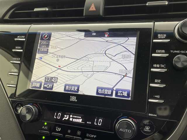 トヨタ カムリ WSレザーパッケージ 茨城県 2019(令1)年 7.3万km プラチナホワイトパールマイカ 純正ナビ/JBLサウンドシステム/バックカメラ/フルセグ/衝突被害軽減ブレーキ/車線逸脱抑制装置/レーダークルーズコントロール/オートマチックハイビーム/クリアランスソナー/BSM/ETC2.0/ドラレコ/シートヒーター/純正18インチAW/LEDヘッドライト/スマートキー