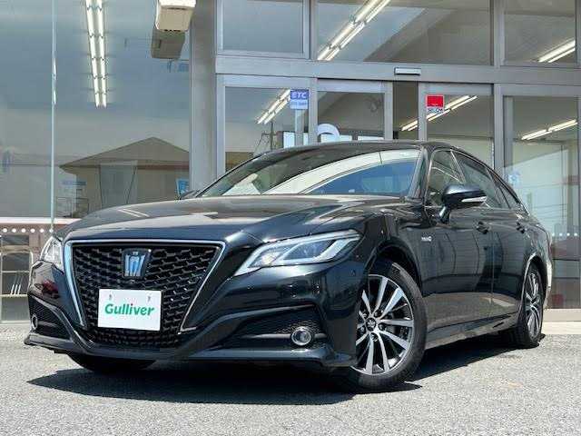 トヨタ クラウン ハイブリッド S Cパッケージ 埼玉県 2018(平30)年 4万km プレシャスブラックパール プリクラッシュセーフティ/レーンキープアシスト/ブラインドスポットモニター/クリアランスソナー/純正メモリナビ　CD/USB/Bluetooth/AUX/Miracast/フルセグTV/全方位カメラ/バックカメラ/革シート(合皮)/前席パワーシート/前席シートヒーター/エアーシート/DRIVEモードセレクト/EVモード/ETC2.0/LEDヘッドライト/純正17インチアルミホイール