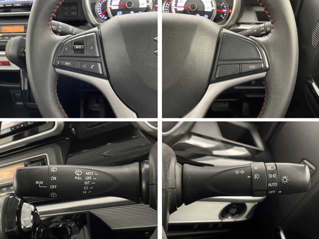 スズキ スペーシア カスタム HYBRID XS 宮崎県 2018(平30)年 5万km ムーンライトバイオレットPM 禁煙車/衝突被害軽減ブレーキ/社外8型ナビTV/（PIONEER/AVIC-RLS901/CD/DVD/Bluetooth/フルセグTV)/社外前後ドライブレコーダー/社外ETC/純正LEDオートライト/純正LEDフォグ/純正15インチアルミ/純正エアロ/純正ルーフエンドスポイラー/純正フロアマット/全方位モニター/両側電動スライドドア/レーンディパーチャーアラート/クリアランスソナー/エネチャージ/オートエアコン/シートヒーター/ハーフレザーシート/ウインカードアミラー/スマートキー/プッシュエンジンスタート/スペアキー/新車時保証書/取扱い説明書
