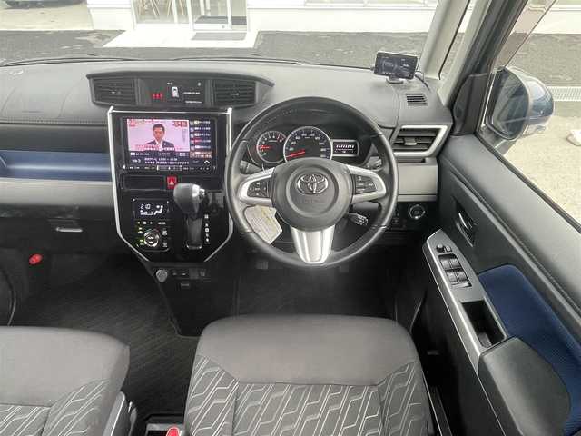 トヨタ タンク カスタムG－T 愛媛県 2017(平29)年 5.4万km レーザーブルークリスタルシャイン 社外ナビ/CD/DVD/Bluetooth/フルセグテレビ/全周囲車外カメラ/アイドリングストップ/ウィンカーミラー/ドアバイザー/プッシュスタート/両側パワースライドドア/ETC/前後エアロパーツ/純正アルミホイール/シートヒーター