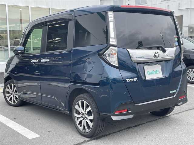 トヨタ タンク カスタムG－T 愛媛県 2017(平29)年 5.4万km レーザーブルークリスタルシャイン 社外ナビ/CD/DVD/Bluetooth/フルセグテレビ/全周囲車外カメラ/アイドリングストップ/ウィンカーミラー/ドアバイザー/プッシュスタート/両側パワースライドドア/ETC/前後エアロパーツ/純正アルミホイール/シートヒーター