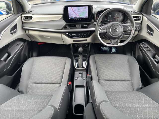 スズキ スイフト HYBRID MZ 青森県 2024(令6)年 0.3万km 青 4WD/純正9インチメモリナビ・フルセグTV/CD・DVD・Bluetooth/全方位モニター/前席シートヒーター/セーフティサポート/デュアルセンサーブレーキサポート2/アダプティブクルーズコントロール/レーンキープアシスト/ブラインドスポットモニター/アダプティブハイビーム/パドルシフト/ドアミラーヒーター/ビルトインETC/純正フロアマット/LEDヘッドライト/オートライト/LEDフォグランプ/純正16インチアルミ/スペアキー