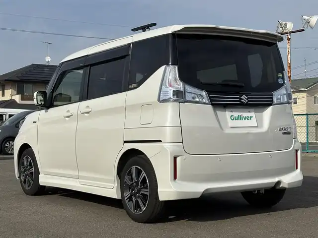 スズキ ソリオ バンディット HV SV 大分県 2020(令2)年 6.1万km ピュアホワイトP ・純正SDナビ(CD.DVD.SD.BT.USB)/・全方位カメラ/・フルセグテレビ/・テレビキャンセラー/・ALPINEフリップダウンモニター/・デュアルカメラブレーキサポート/・リアセンサー/・片側パワースライドドア/・レーダークルーズコントロール/・ETC/・ドライブレコーダー/・ステアリングリモコン/・パドルシフト/・スマートキー/・スペアキー