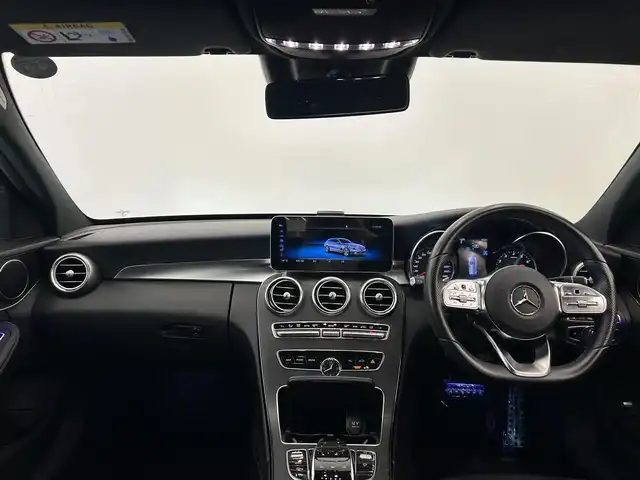 メルセデス・ベンツ Ｃ２００ ステーションワゴン アバンギャルドAMGライン 岡山県 2019(令1)年 4.4万km ポーラホワイト 純正ナビ　/Ａｐｐｌｅ　Ｃａｒｐｌａｙ　/シートヒーター　/レザーシート　/レザーシート　/クルーズコントロール　/レーンアシスト　/レーンキープ/レーダーセーフティ　/エアサスペンション　/オートハイビーム　/ブラインドスポット/アイドリングストップ/ハンドルアシスト/横滑り防止装置/衝突軽減防止装置/オートライト/オートハイビーム/純正アルミ
