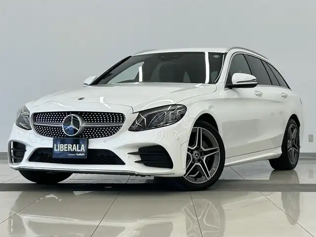 メルセデス・ベンツ Ｃ２００ ステーションワゴン アバンギャルドAMGライン 岡山県 2019(令1)年 4.4万km ポーラホワイト 純正ナビ　/Ａｐｐｌｅ　Ｃａｒｐｌａｙ　/シートヒーター　/レザーシート　/レザーシート　/クルーズコントロール　/レーンアシスト　/レーンキープ/レーダーセーフティ　/エアサスペンション　/オートハイビーム　/ブラインドスポット/アイドリングストップ/ハンドルアシスト/横滑り防止装置/衝突軽減防止装置/オートライト/オートハイビーム/純正アルミ