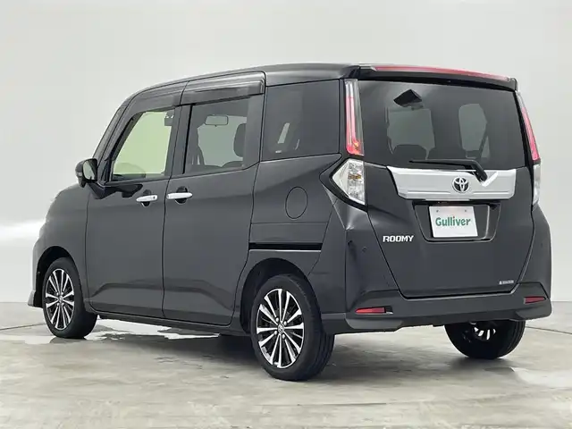 トヨタ ルーミー カスタムG－T 群馬県 2022(令4)年 2.2万km ブラックマイカメタリック ワンオーナー　純正９型ナビ　Ｂカメラ　スマアシ　衝突軽減　レーダークルーズ　ＡＨＢ　コーナーセンサー　両パワスラ　前後ドラレコ　ＬＥＤヘッド　ＬＥＤフォグ　ビルトインＥＴＣ　Ｐスタート　純正アルミ　禁煙車