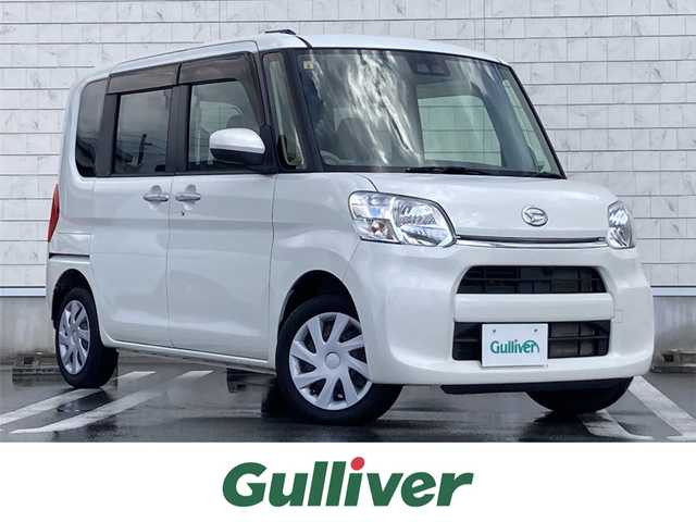ダイハツ タント L SA Ⅲ 静岡県 2018(平30)年 2.4万km パールホワイトⅢ スマートアシスト3/純正SDナビ(NSZN-W68D)/　AM FM CD DVD Bluetooth USB/リアクリアランスソナー/センターピラーレス/リアサンシェード/アイドリングストップ/ハロゲンヘッドライト/社外フロアマット/リモコンキー/スペアキー有/フルセグTV/両側スライドドア