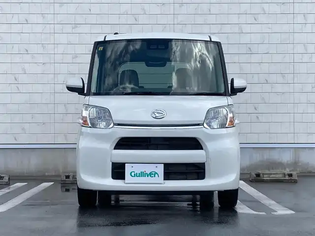ダイハツ タント L SA Ⅲ 静岡県 2018(平30)年 2.4万km パールホワイトⅢ スマートアシスト3/純正SDナビ(NSZN-W68D)/　AM FM CD DVD Bluetooth USB/リアクリアランスソナー/センターピラーレス/リアサンシェード/アイドリングストップ/ハロゲンヘッドライト/社外フロアマット/リモコンキー/スペアキー有/フルセグTV/両側スライドドア