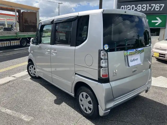 ホンダ Ｎ ＢＯＸ G Lパッケージ 広島県 2012(平24)年 4.1万km アラバスターシルバーメタリック 純正ディラーナビ（VXM-128VSX）/バックカメラ/ワンセグ/CD/DVD/AM/FM/純正フリップダウンモニター/左側パワースライドドア/シートカバー/スマートキー/スペアキー