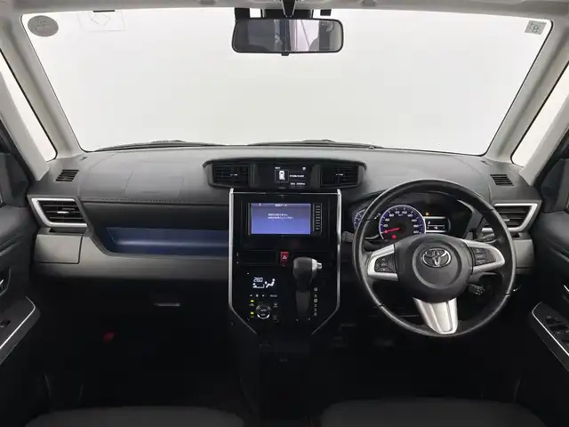 トヨタ ルーミー カスタムG S 富山県 2017(平29)年 2.1万km ブラックマイカメタリック 純正ナビ（CD　bluetooth）/ワンセグTV/バックカメラ/リアコーナーセンサー/ビルトインETC/両側パワースライドドア/前ドラレコ（DRT-H66A）/衝突軽減ブレーキ/車線逸脱警報/先行車発進お知らせ/クルーズコントロール/横滑防止装置/LEDヘッドライト/フォグ/スマートキー/プッシュスタート/純正マット・バイザー