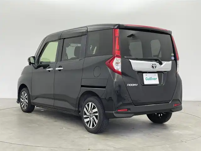 トヨタ ルーミー カスタムG S 富山県 2017(平29)年 2.1万km ブラックマイカメタリック 純正ナビ（CD　bluetooth）/ワンセグTV/バックカメラ/リアコーナーセンサー/ビルトインETC/両側パワースライドドア/前ドラレコ（DRT-H66A）/衝突軽減ブレーキ/車線逸脱警報/先行車発進お知らせ/クルーズコントロール/横滑防止装置/LEDヘッドライト/フォグ/スマートキー/プッシュスタート/純正マット・バイザー