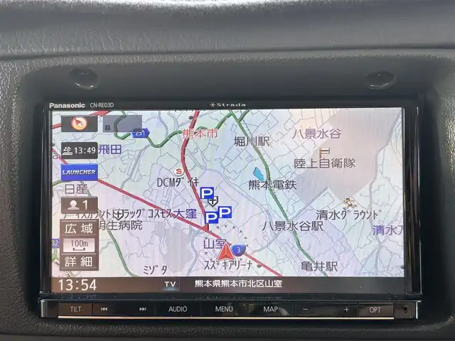 トヨタ ランドクルーザー プラド SX ワイド 熊本県 1995(平7)年 14.4万km 黒 2インチアップ車/NARDIステアリング/社外ナビ/【フルセグTV/CD/DVD/BT/SD】/バックカメラ/革調シートカバー/純正15インチAW/ETC/純正フロアマット