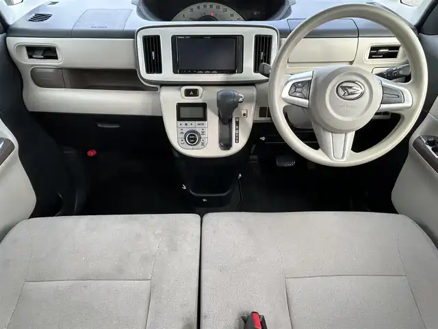 ダイハツ ムーヴ キャンバス 大阪府 2021(令3)年 2.2万km パールホワイトⅢ/ナチュラルベージュマイカメタリック 2トーン 社外ナビ　Stradaナビ/・Bluetooth/フルセグTV/CD/DVD/IPod/ラジオ/主要装備/・アラウンドビューモニター/・衝突軽減ブレーキ/・横滑り防止装置/・両側パワースライドドア/・ステアリングスイッチ/・ハロゲンヘッドライト/・オートマチックハイビーム/・ヘッドライトレベライザー/・フォグランプ/・純正ホイールキャップ/・純正フロアマット/・前後ドライブレコーダー/・ETC