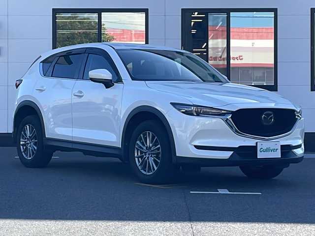 マツダ ＣＸ－５ XD プロアクティブ 山口県 2017(平29)年 5万km スノーフレイクホワイトパールマイカ 禁煙車/純正10.25インチSDナビ/・フルセグＴＶ/・Bluetooth接続/・ＡＵＸ接続/・ＣＤ/ＤＶＤ再生機能/ＢＯＳＥサウンド/バックカメラ/サイドカメラ/ETC/スマートキー×２/プッシュスタート/アダプティブＬＥＤヘッドライト/アダプティブクルーズコントロール(全車速追従機能付)/レーンキープアシスト/車線逸脱警報システム/交通標識システム/ドライバーアテンションアラート/スマートブレーキアシスト/リアパーキングセンサー