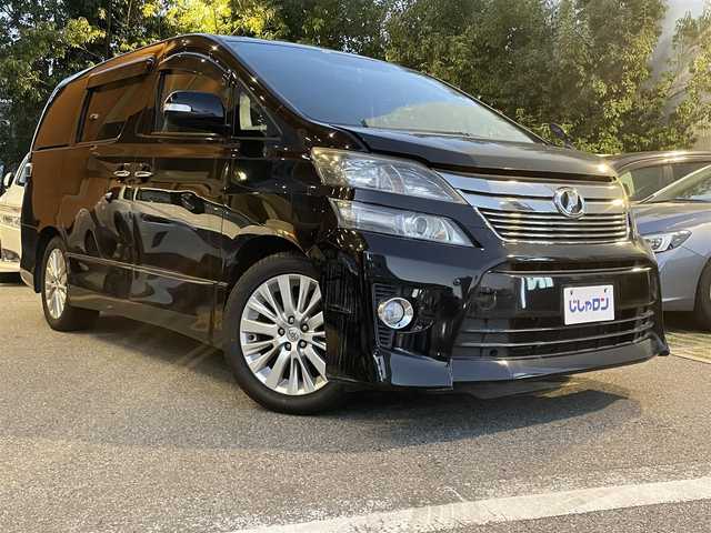 トヨタ ヴェルファイア 2．4Z 千葉県 2012(平24)年 10.4万km ブラック (株)IDOMが運営する【じしゃロン八千代店】の自社ローン対象車両になります。こちらは現金ご利用時の価格です。自社ローンご希望の方は別途その旨お申付け下さい。/＊ETC/＊バックカメラ/＊フルセグ/＊サンルーフ/＊片側パワスラ/＊横滑り防止装置