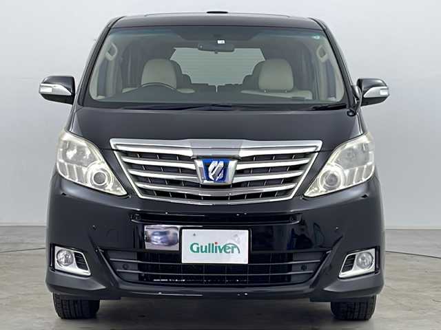 トヨタ アルファードハイブリット X 道央・札幌 2012(平24)年 7.1万km ブラック ・４ＷＤ/・純正ナビ＆ＴＶ＆ＨＤＤ＆ＳＤ＆ＢＴ＆ＤＶＤ＆ＣＤ/・純正フリップダウンモニター/・バックカメラ/・両側電動スライドドア/・サンルーフ/・革調シートカバー/・クルーズコントロール/・ウィンカーミラー/・リトラミラー/・ＴＶキャンセラー/・ウッドコンビステア/・キセノンヘッドライト/・フォグランプ/・ビルトインＥＴＣ/・ドアバイザー/・純正フロアマット/・シートアジャスター