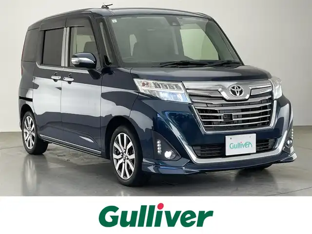 トヨタ ルーミー カスタムG－T 愛知県 2017(平29)年 8.1万km レーザーブルークリスタルシャイン 純正９型ナビ　フルセグＴＶ　Ｂｌｕｅｔｏｏｔｈ　バックカメラ　両側パワースライドドア　スマアシII　衝突軽減　クルコン　ＬＥＤオートライト　ドライブレコーダー　リアシェード　アイドリングストップ　禁煙車