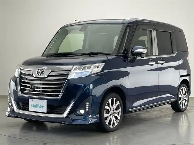 トヨタ ルーミー カスタムG－T 愛知県 2017(平29)年 8.1万km レーザーブルークリスタルシャイン 純正９型ナビ　フルセグＴＶ　Ｂｌｕｅｔｏｏｔｈ　バックカメラ　両側パワースライドドア　スマアシII　衝突軽減　クルコン　ＬＥＤオートライト　ドライブレコーダー　リアシェード　アイドリングストップ　禁煙車