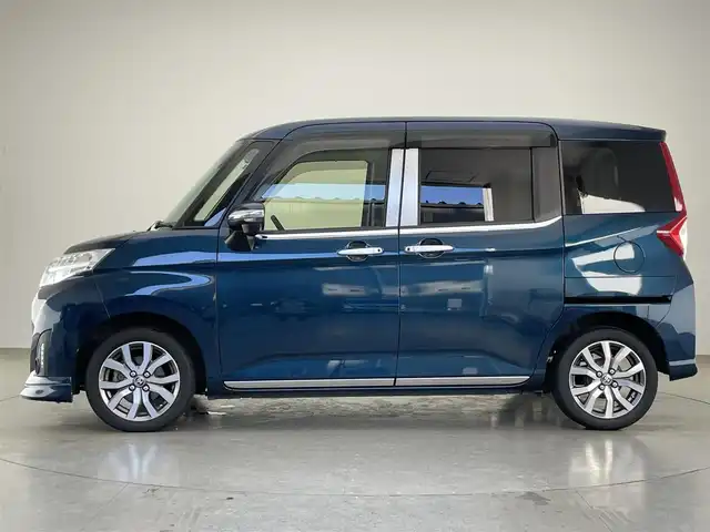 トヨタ ルーミー カスタムG－T 愛知県 2017(平29)年 8.1万km レーザーブルークリスタルシャイン 純正９型ナビ　フルセグＴＶ　Ｂｌｕｅｔｏｏｔｈ　バックカメラ　両側パワースライドドア　スマアシII　衝突軽減　クルコン　ＬＥＤオートライト　ドライブレコーダー　リアシェード　アイドリングストップ　禁煙車
