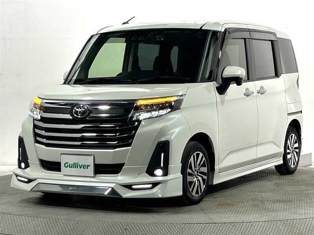 トヨタ ルーミー カスタムG 大阪府 2021(令3)年 3.9万km パールホワイトⅢ モデリスタエアロ　純正９ｉｎｃナビＴＶ　３６０カメラ　ＥＴＣ　両側パワースライドドア　衝突軽減　レーダーＣ　クリアランスソナー　シートヒーター　置くだけ充電　前後ドラレコ　ワンオーナー