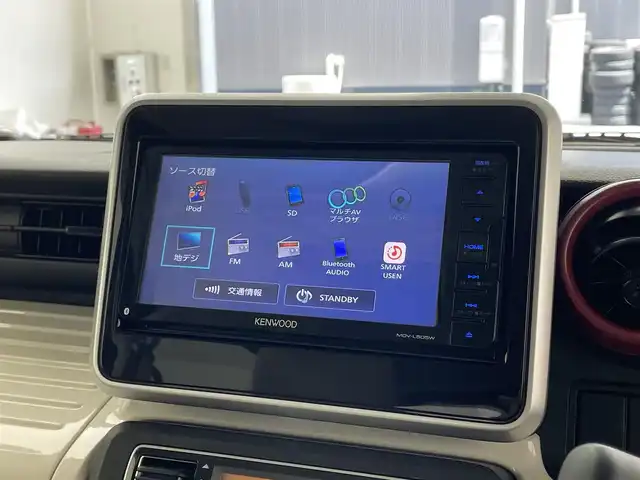 スズキ スペーシア HYBRID X 2トーン 滋賀県 2018(平30)年 5.6万km チアフルピンクメタリック/ホワイト2トーンルーフ KENWOOD製7インチナビ/【Bluetooth/CD/DVD/フルセグTV/iPod/SD】/純正ビルトインETC/バックカメラ/プリクラッシュセーフティ/レーンディパチャーアラート/リアソナー /オートライト/オートマチックハイビーム/D席シートヒーター/両側パワースライドドア/プッシュスタート/スマートキー/ドアバイザー/後席サンシェード