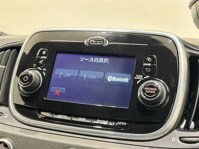 アバルト ５９５ コンペティツィオーネ 福岡県 2017(平29)年 2.2万km 黒 茶／黒ハーフザーシート　/純正ディスプレイオーディオ　/Ｂｌｕｅｔｏｏｔｈ　/オートエアコン　/リアクリアランスソナー　/純正１７インチＡＷ